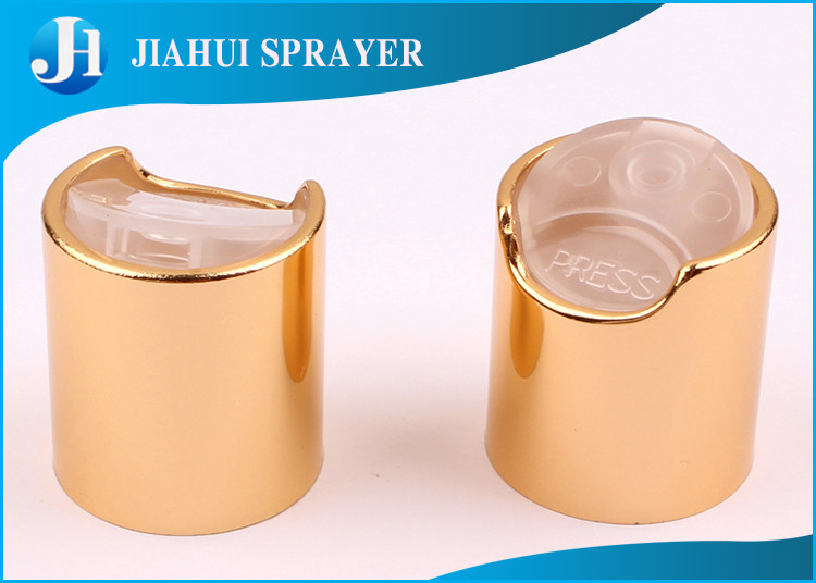 Aluminum Plastic Cosmetic Bottle Caps / Commercial Shampoo Bottle Cap Eco - Friendly