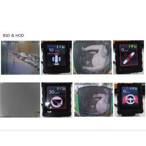 Black LED Display For Vehicle AI MDVR ADAS DSM Speed Alarm Reminder And Power