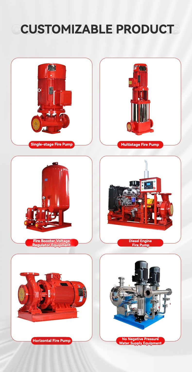 Engine Driven Diesel Fire Pump Set Control Panel Boosting Pump Water Supply System