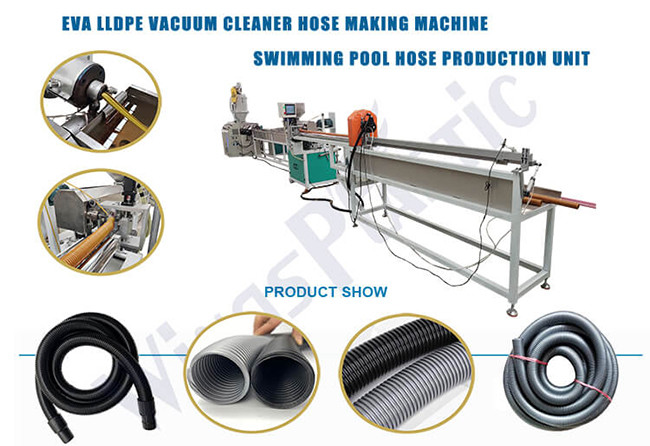 Swimming Pool Vacuum Cleaner Eva Spiral Soft Suction Hose Flexible Pipe Production Line