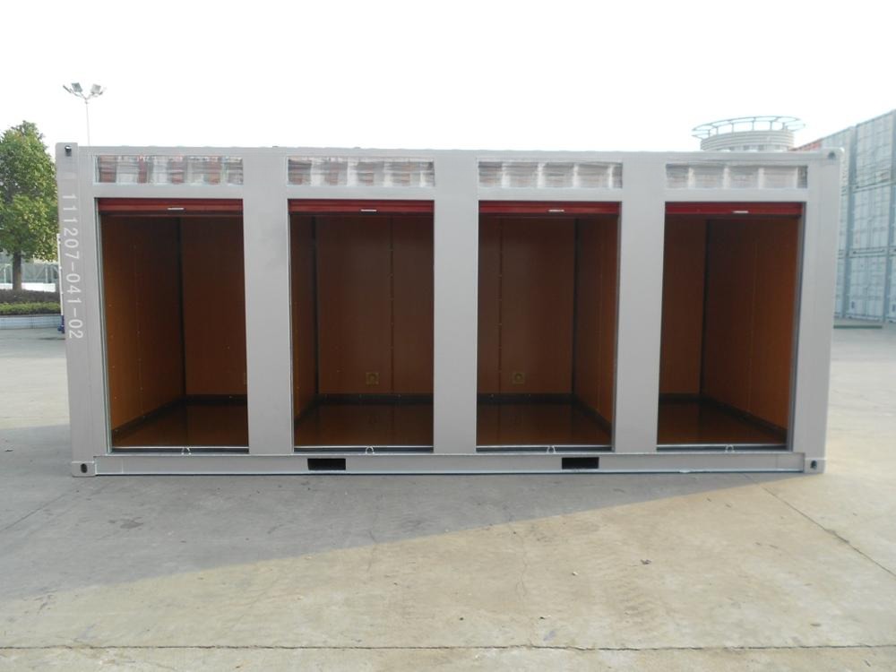 20 Feet Length Roller Shutter Door Self Storage Shipping Container 20ft