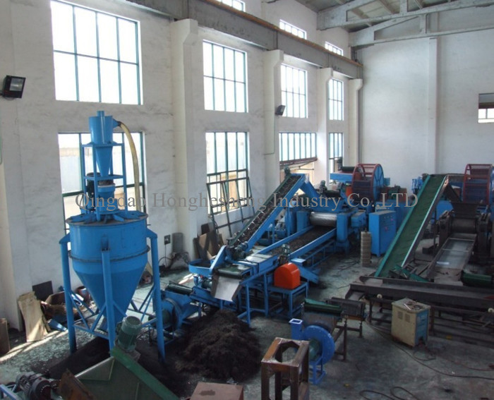900mm Full Automatic Waste Tyre Recycling Plant High Capacity Rubber Recycling Machine