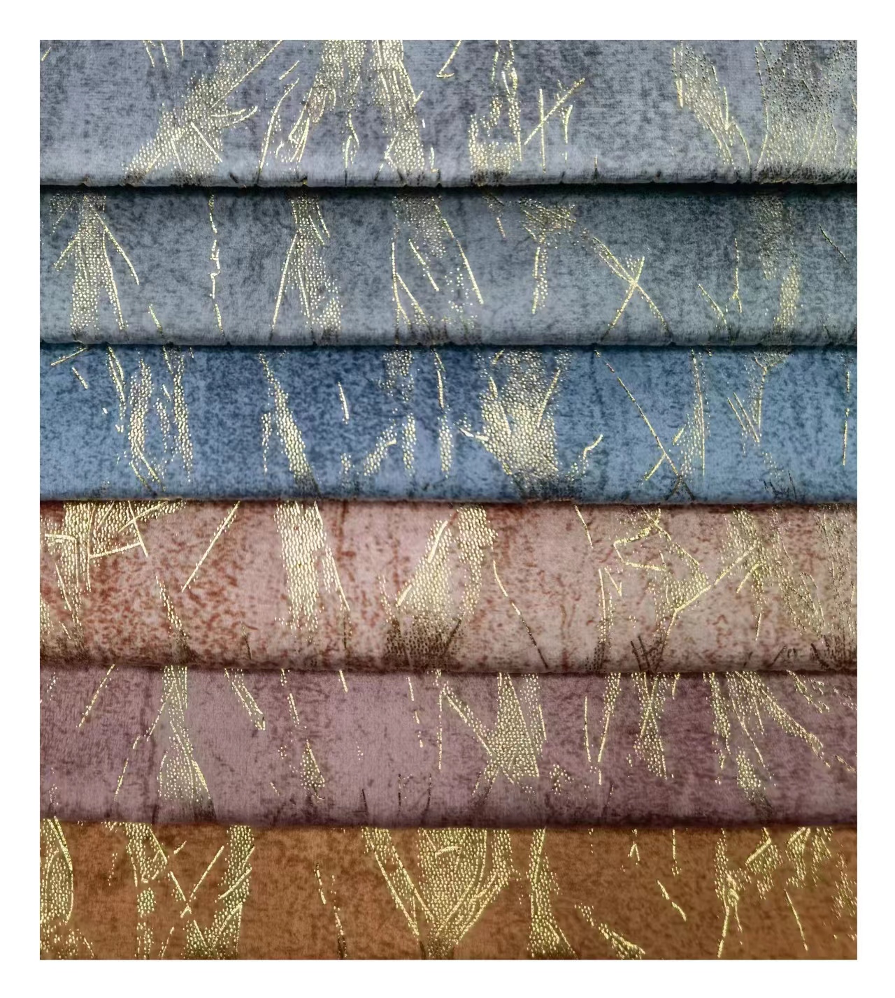 100% Polyester Soft Knitted Fabric Holland Velvet Print With Embossed Style