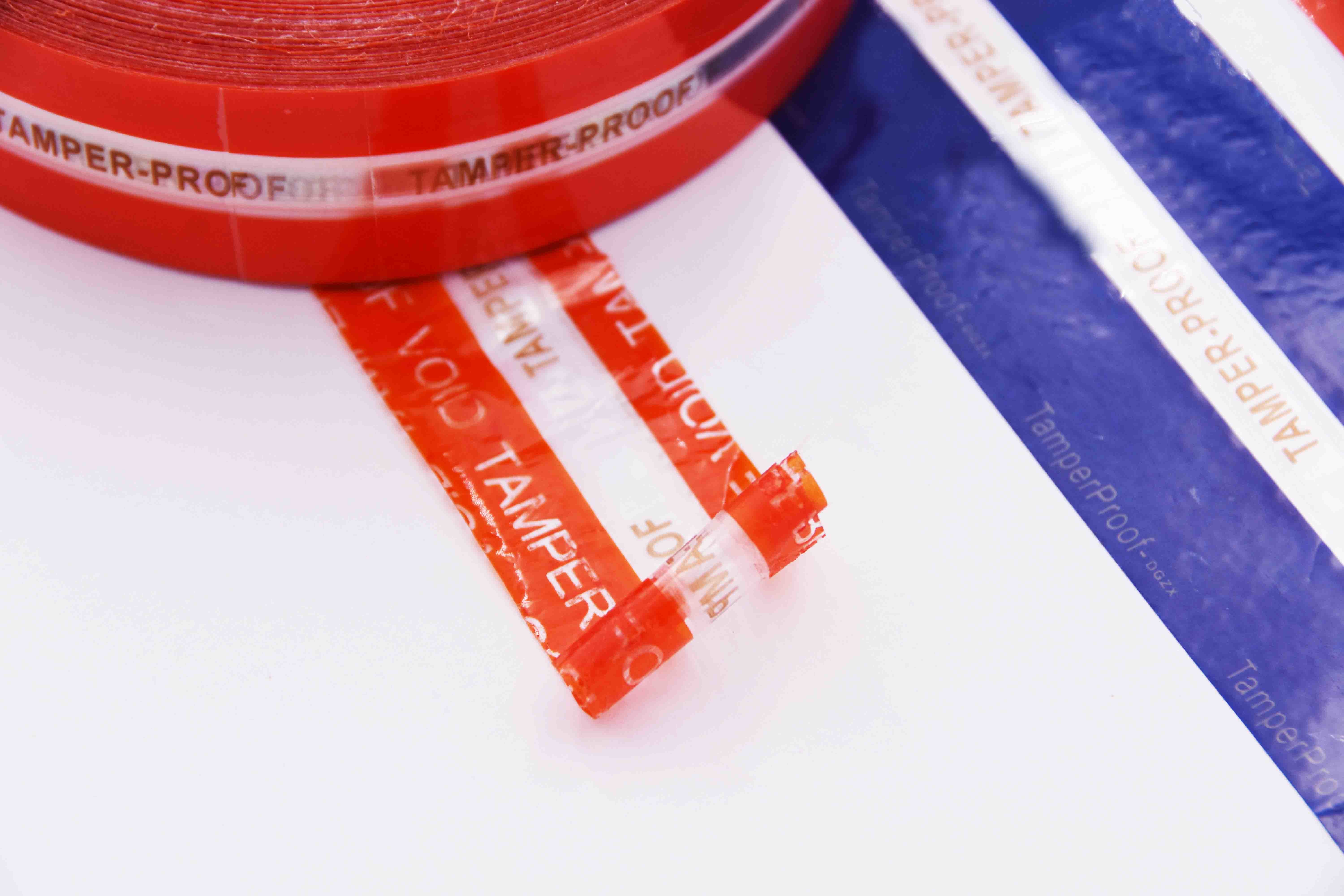 Plastic PET Permanent Tape Seal Tamper Evident Security Bags