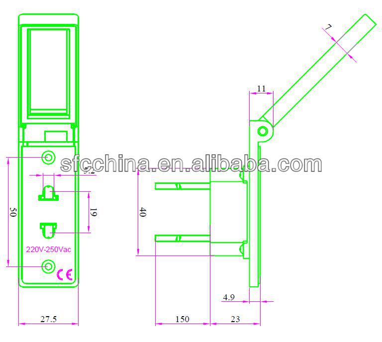 shaver socket for mirror