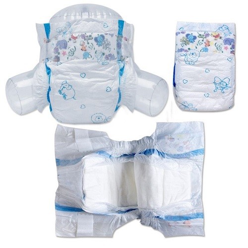 Big Spandex Elastic Waistband S M L XL Disposable Baby Diaper with Huge Absorbency