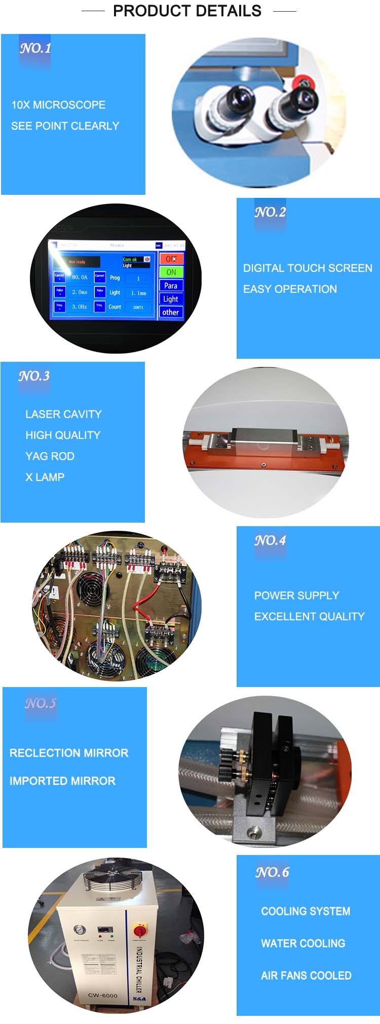 Silver Laser Soldering Equipment 300 Watts , YAG Laser Electron Beam Welding Machine