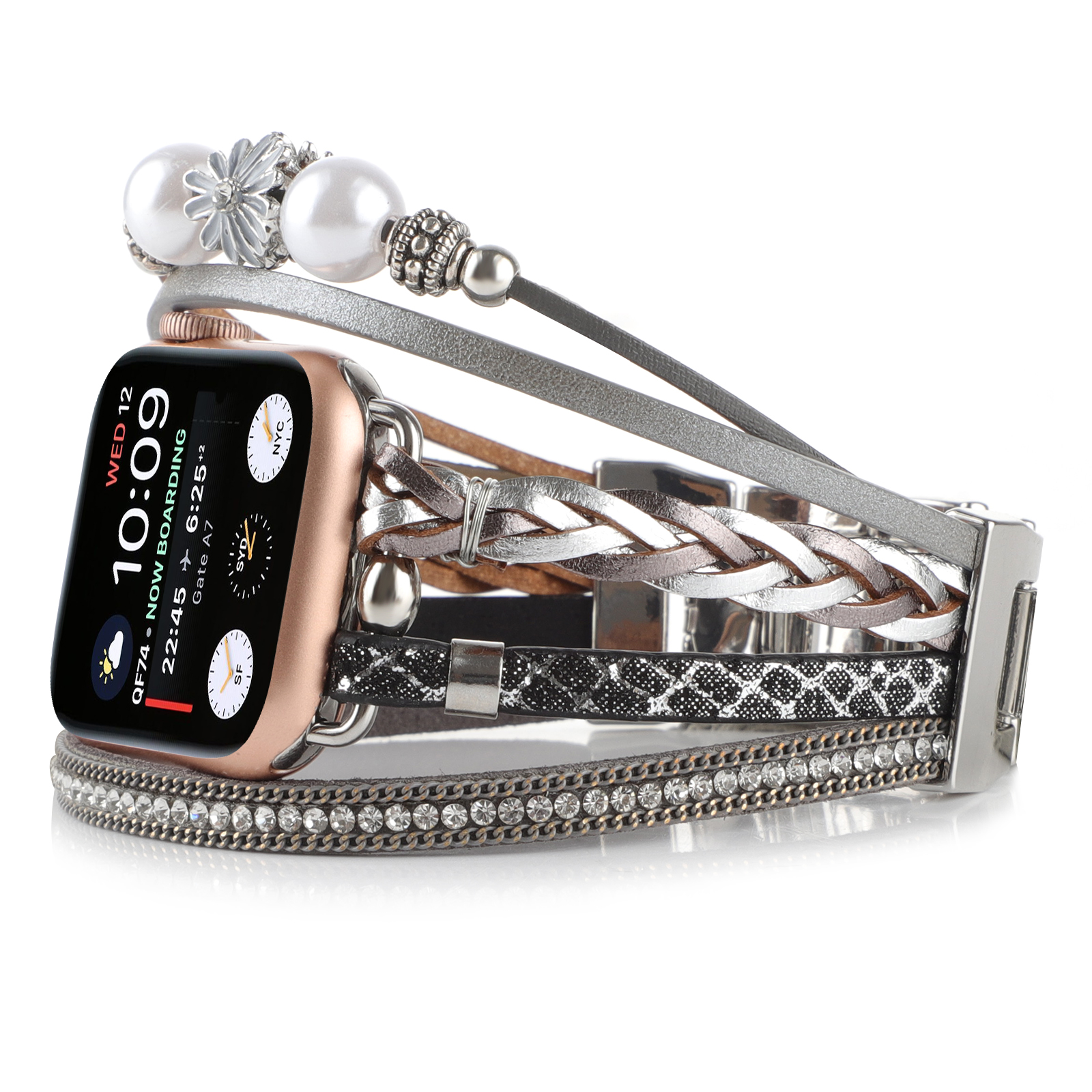 DHL.UPS.FEDEX.EMS Trendy Zou Chrysanthemum Decorative Smart Watch Band