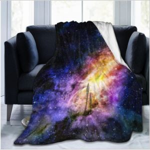 3D Polyester Plush Soft Printed Flannel Blanket For Hotel