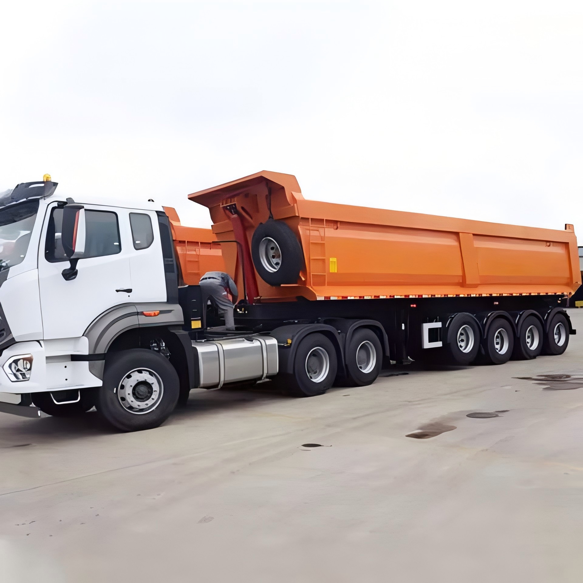 CIMC New Design 4 Axles Tipper Dump Semi-Trailer