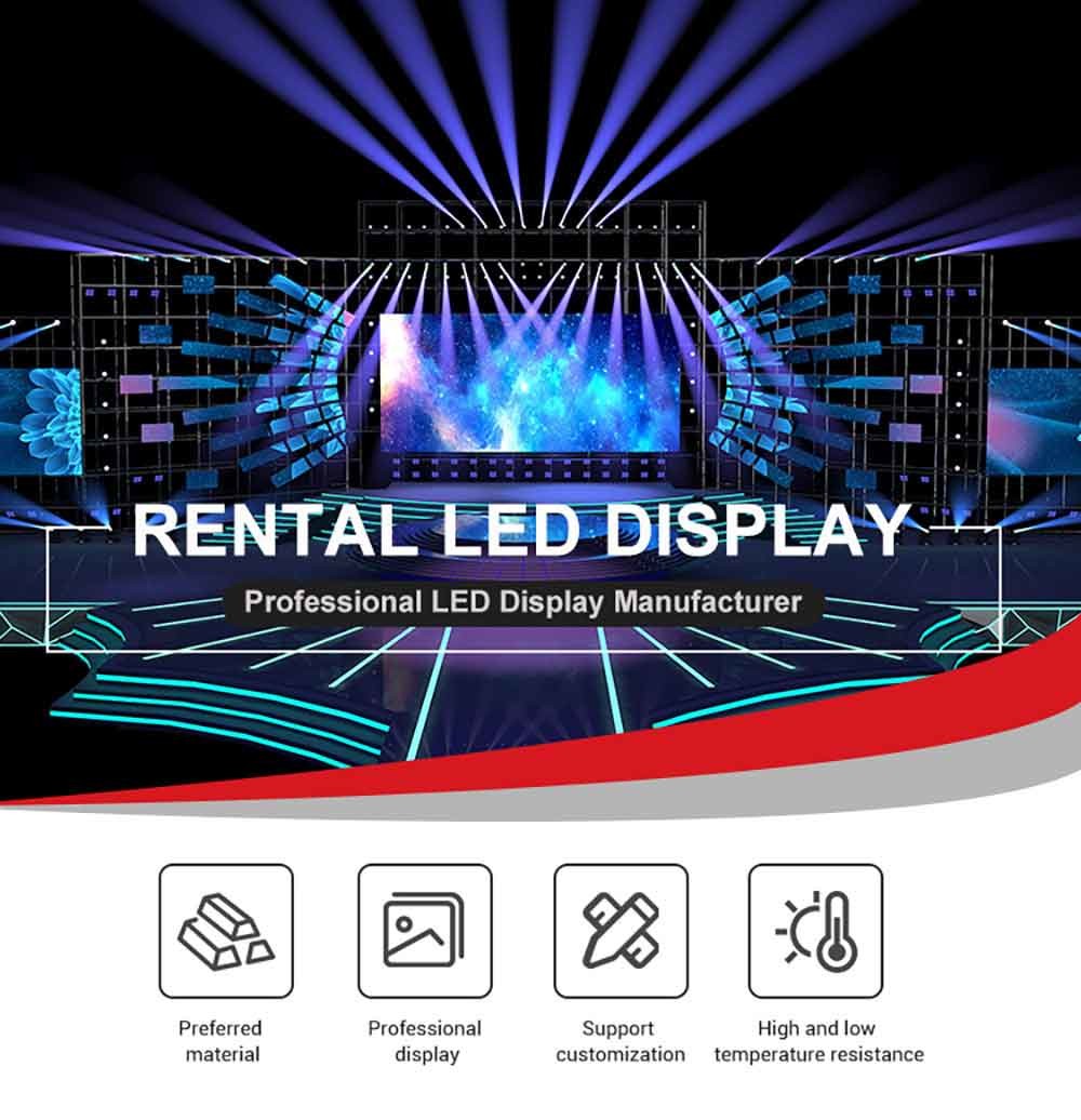 33Watt P4.81 Rental Led Display Full Color Outdoor LED Display SMD2727 0.5KG
