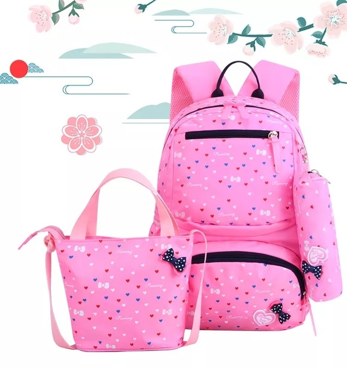 Backpacks For Girls School Cute Kids Backpack Bookbags Insulated Lunch Box Set Bag