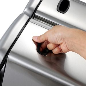  Silver Rectangular 5.28 Gallon Dual Compartment Garbage Can Manufactures