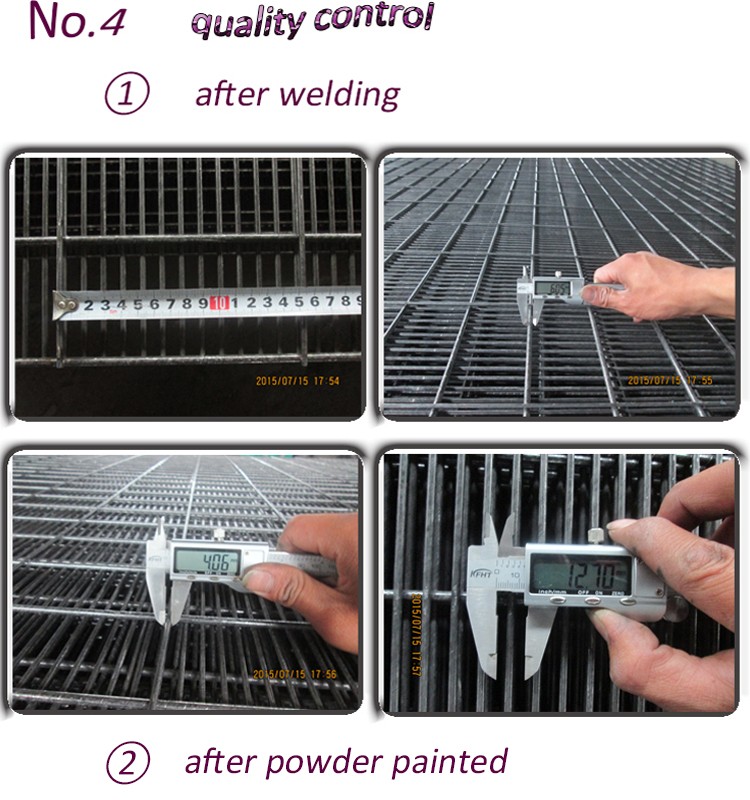 spiker style outdoor safety powder painted surface 358 welded security fencing