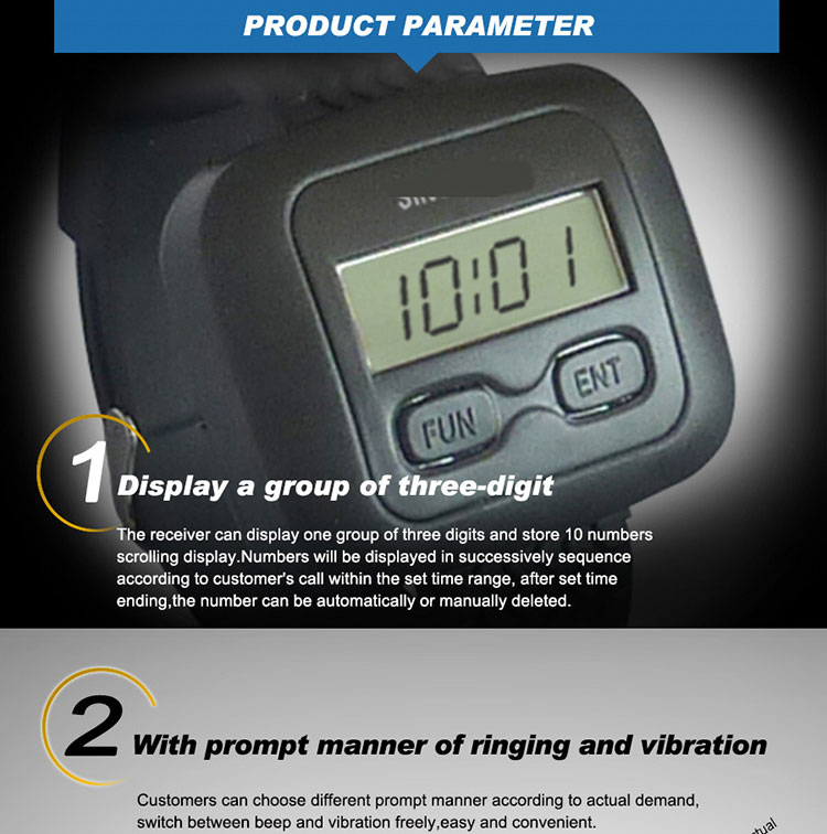 cheap price restaurant wireless waiter calling pager systems