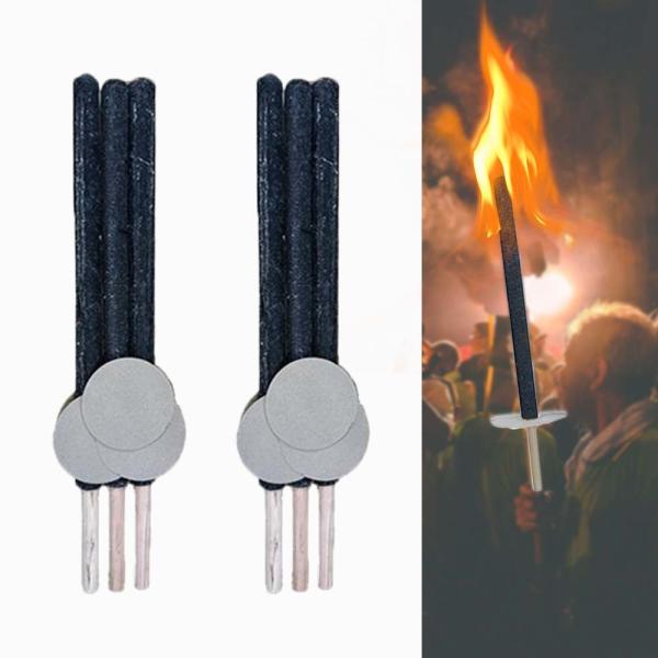 Multicolor Cotton Thread Cloth Wax Procession Torch Candle for Burning Bonfires