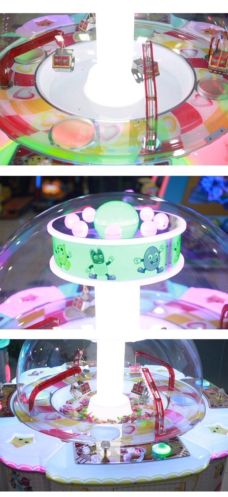 Sweet Land 4 Gift Vending Machine Coin Operated Candy Crane Electronic