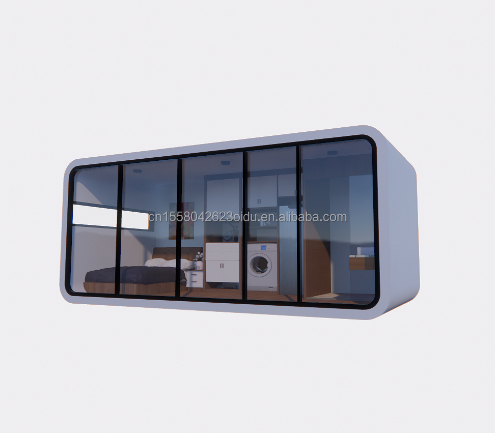 Modern 20ft 40ft Prefab House Outdoor Tiny Pod Coffee House Mobile Working Apple Cabin-Popular Prefabricated Cabin Apartment Apartment
