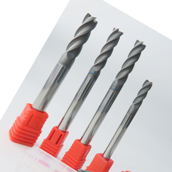 Diamond Coated Carbide 6mm End Mills Long Flute Squares For Graphite