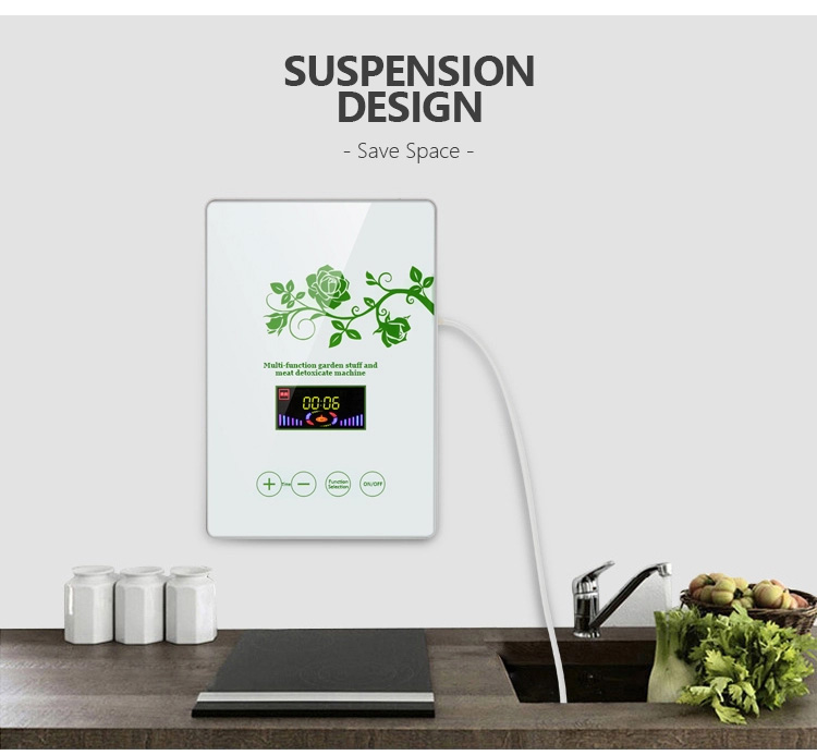 Homefish Glass Panel Portable Fruit Vegetable Sterilizing Intelligent Multifunction Machine 400mg/h Ozone Generator for Kitchen