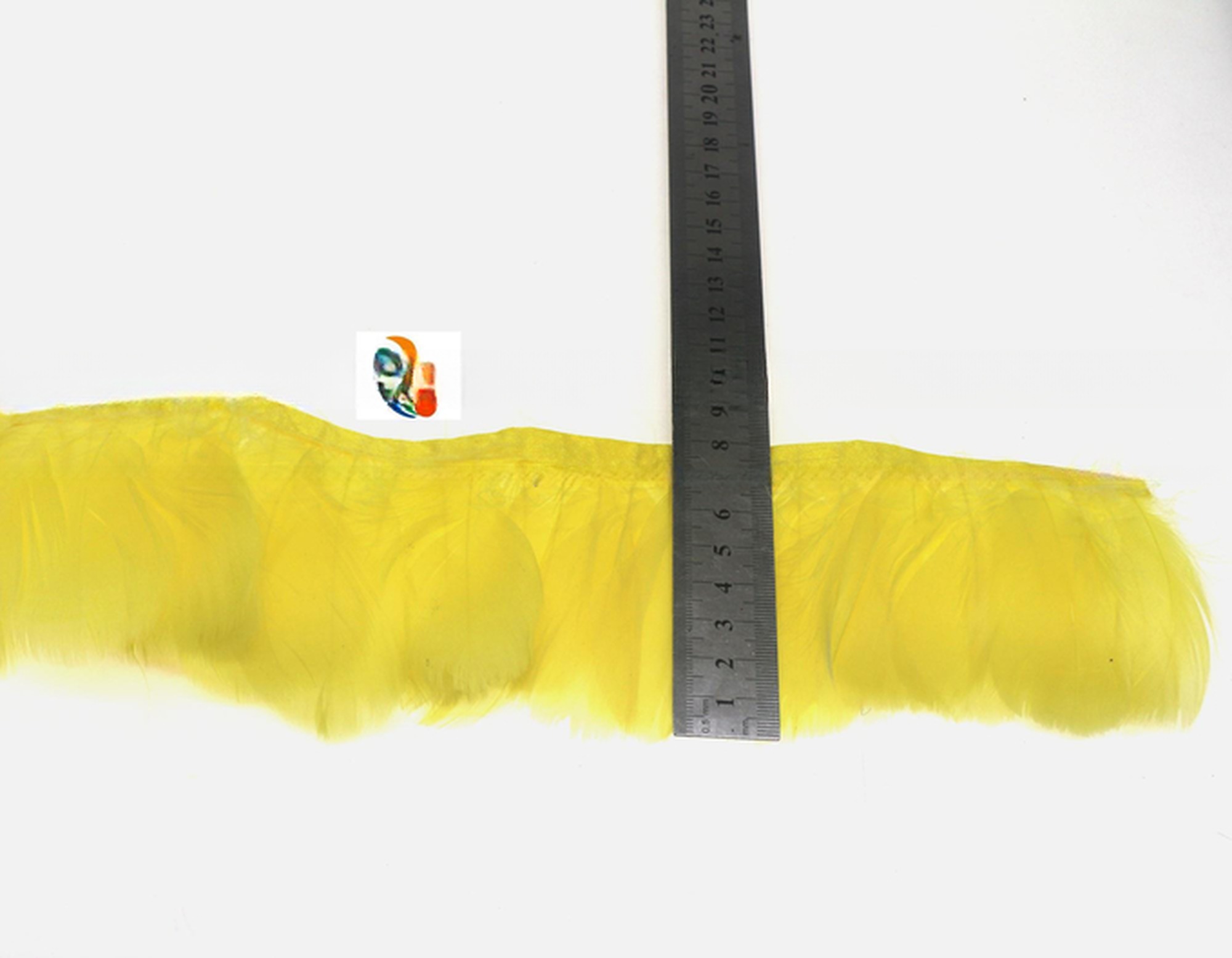Dyed Goose Nagoire Feather Fringe Trim with Satin Ribbon and Fashionable