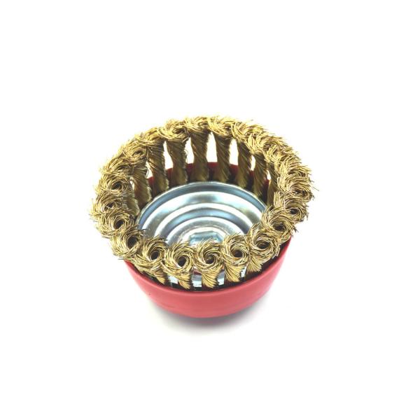 Metal Surface Deburring Twist Knot Wire Brush Industrial Polishing Brass Wire