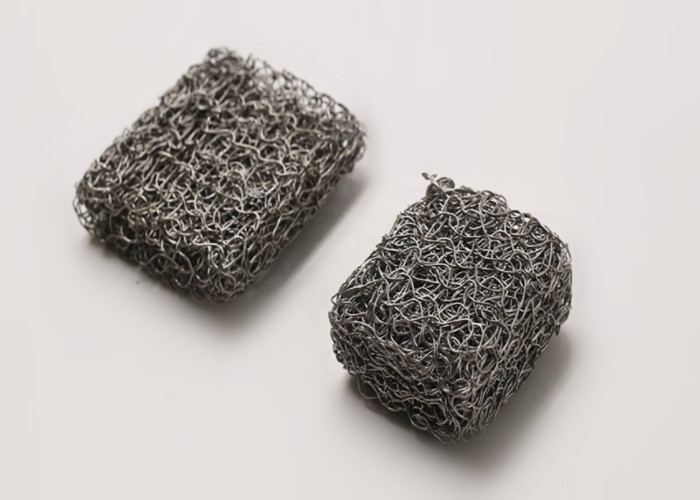 Dia 50mm Stainless Steel Knitted Wire Mesh Mufflers Compressed Filter Mesh