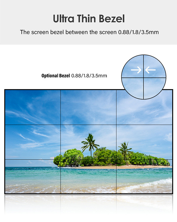 2x3m 3x3m LCD Video Wall Display Advertising Monitors Lcd With Controller
