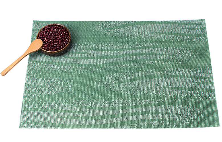 Customized Logo Acceptable Square Plastic Washable PVC Placemats for Table Decoration