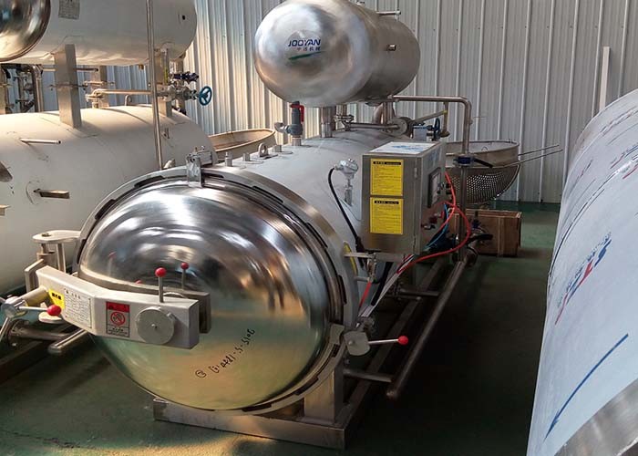 1000L water bathing type electric automatic retort sterilizer machine for meat and juice
