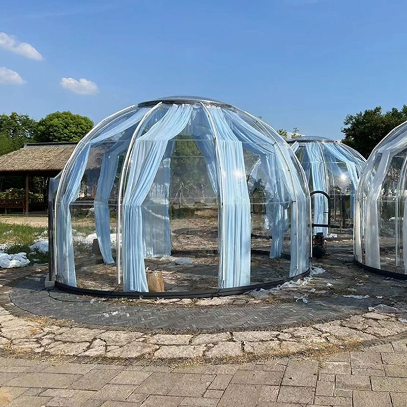 Elevate Your Outdoor Camping Experience Contemporary Star Rooms with Transparent Soundproof in Popular Hotel Homestay