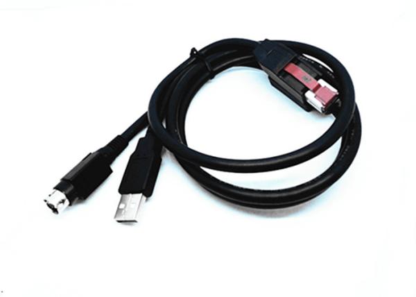 Durable USB Power Cable Molded - Strain Relief Construction For Flexible