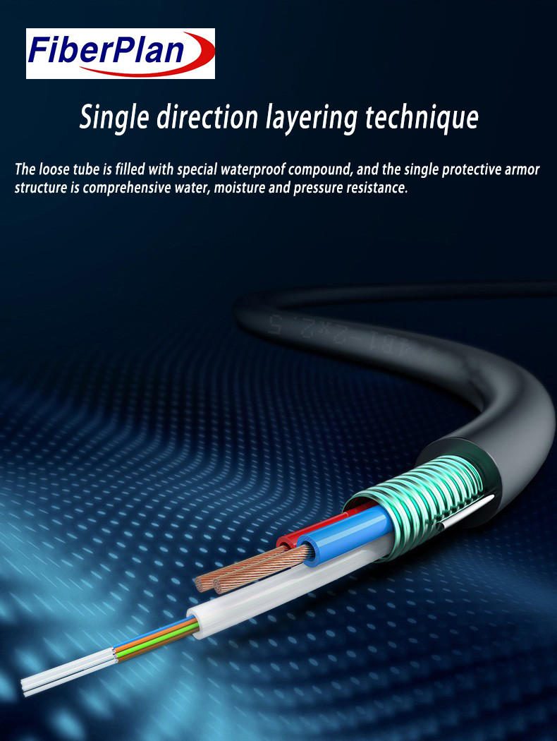 Hybrid Fiber Optic Cable For Outdoor Distribution