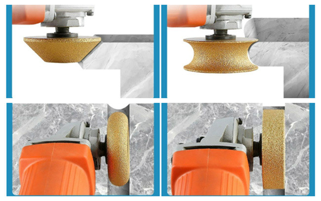 Silver Profile Diamond Grinding Wheel For Angle Grinder 75mm