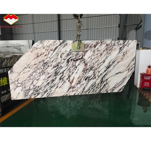 Modern Purple Calacatta Viola Marble Slabs for Villa Kitchen Countertops in