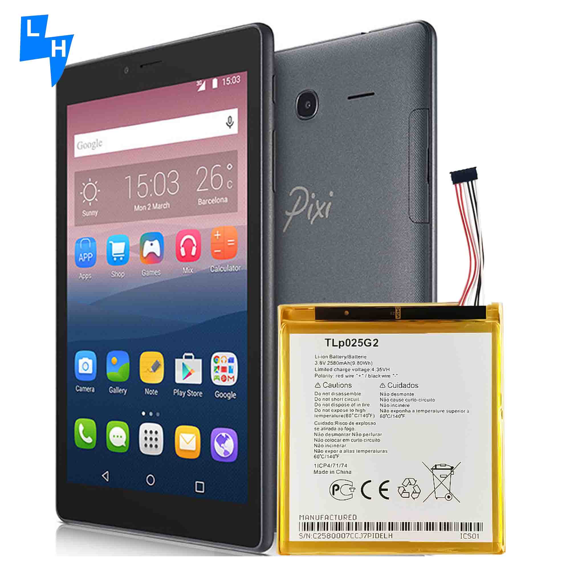 Original 1 1 Rechargeable Battery For Alcatel TLp025G2 2580mAh OT9003 9003X Mobile Phone