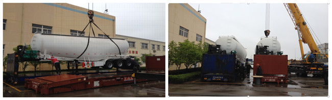 OEM Heavy Duty 54000kg Dry Bulk Cement Trailer