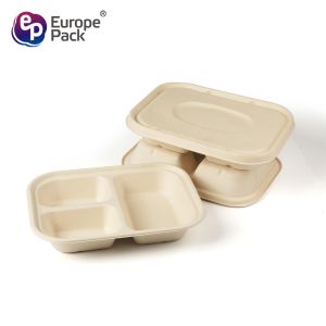 Degradable and environmentally friendly bagasse take-away food box Degradable