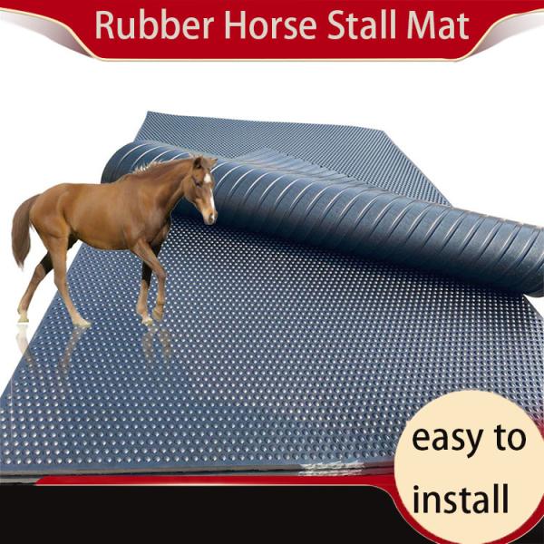 4' X 6' X 3/4" Rubber Floor Mat For Equine Stall Heaviest Duty Indestructible