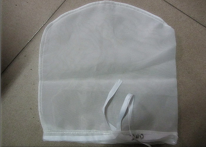 200 Mesh Nylon Dust Filter Mesh , Food Grade Small Drawstring Bag