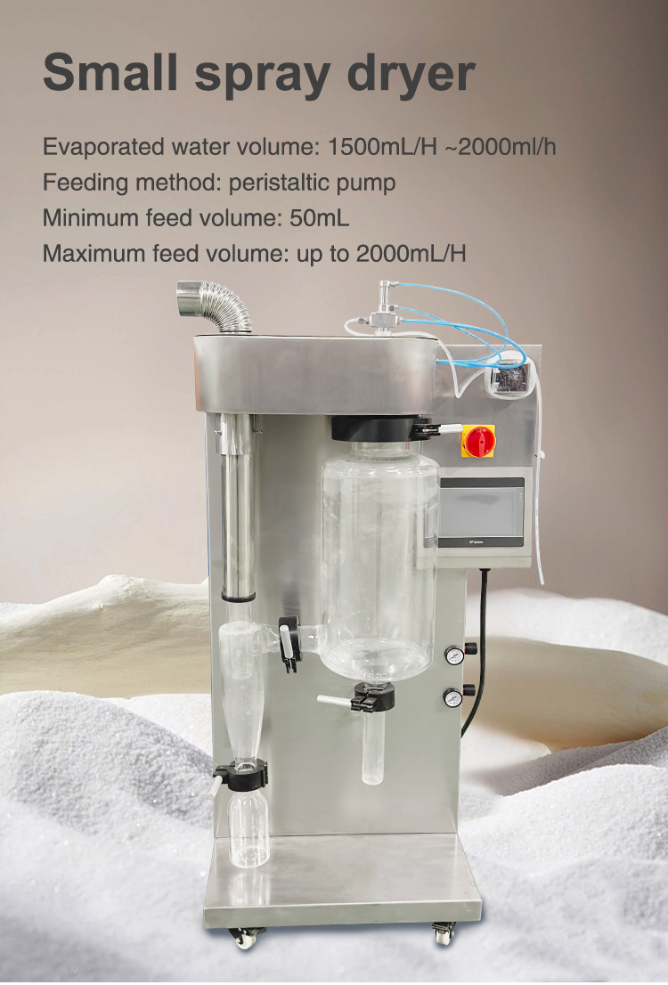 2L/H Atomizer Spray Dryer Spray Drying System Spray Drying Machine for Milk