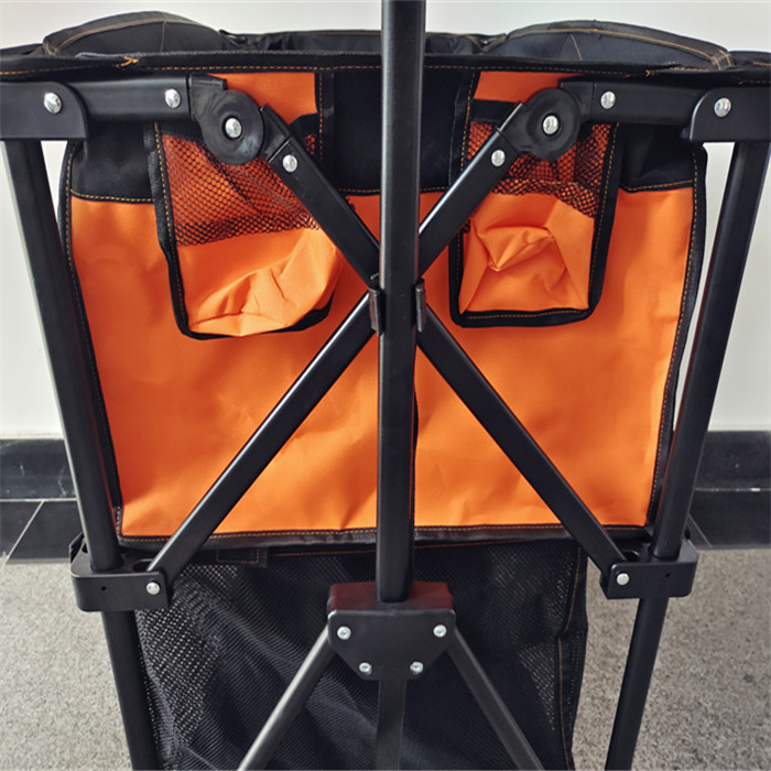 Four Way Folding Trolley With Double Up And Down Baskets Double 600D Oxford Cloth