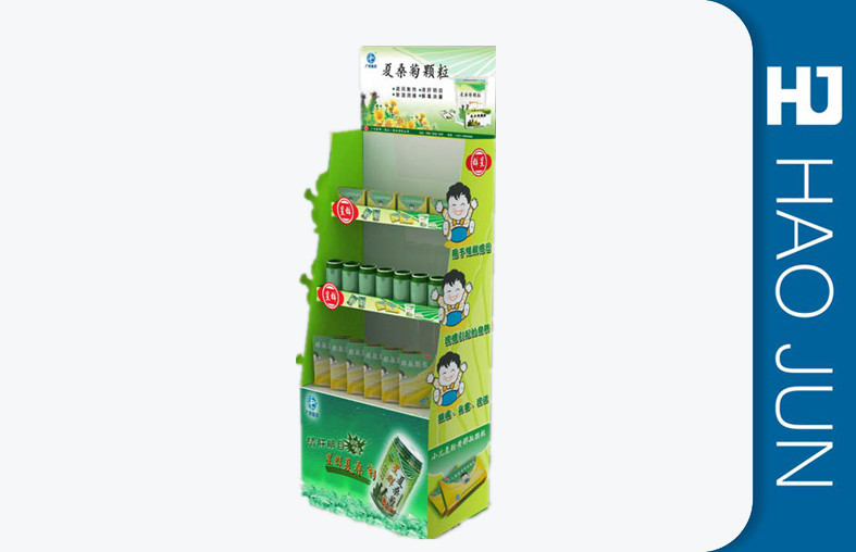 Heavy Duty Shampoo Cardboard Display Racks , Custom Cardboard Floor Displays Stands