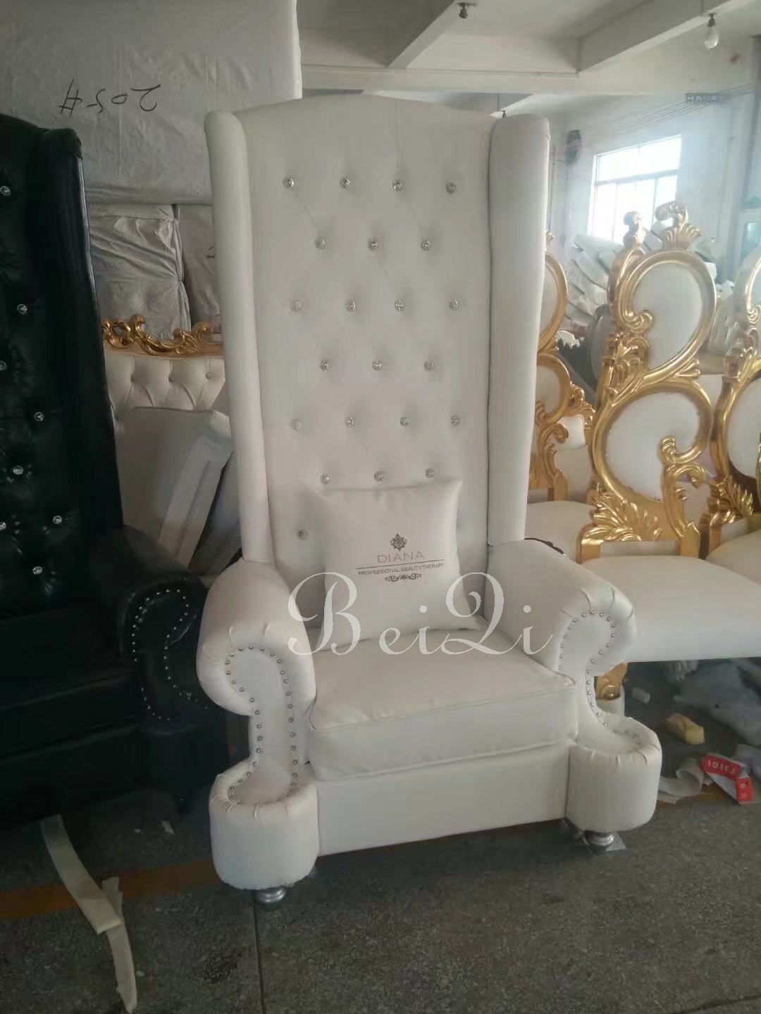 BeiQi manicure and pedicure equipment high back cheap king throne spa pedicure chair for sale