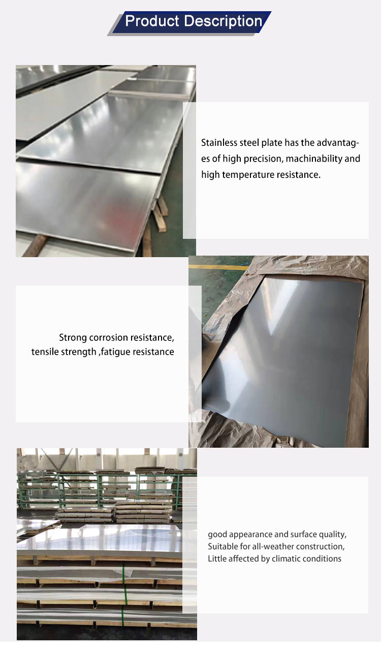 Jinhengsteel Cold Rolled Stainless Steel Sheet 304 0.3 - 3mm Thickness