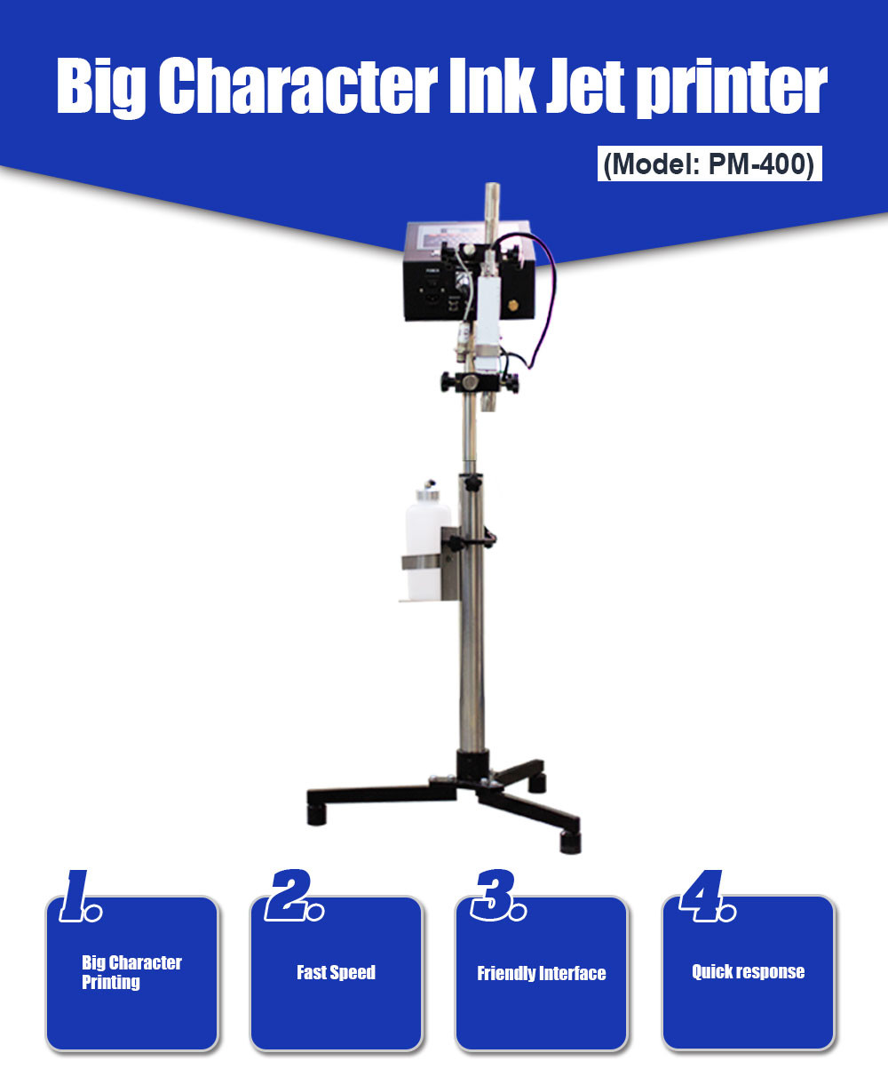 Big Character Barcode Inkjet Printer For Date Batch Serial Number