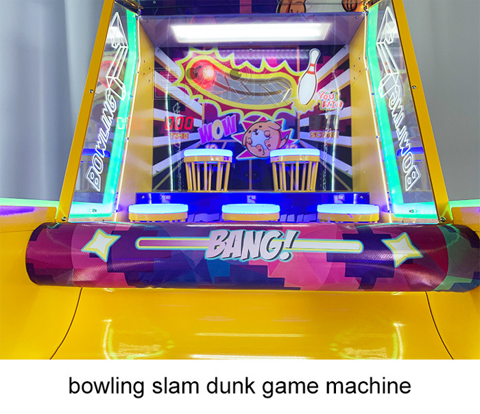 Bowling Slam Dunk Single Player Coin Operated Arcade Machines Lottery Bowling Arcade Game Machine