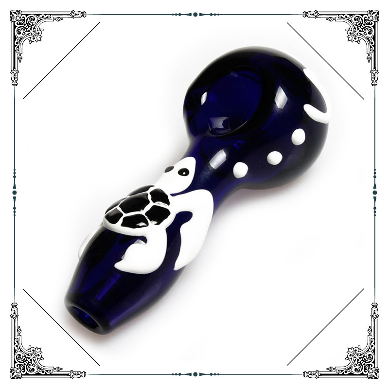 Tortoise Borosilicate Glass Hand Smoking Pipes Hand Tobacco Pipes Handpipes