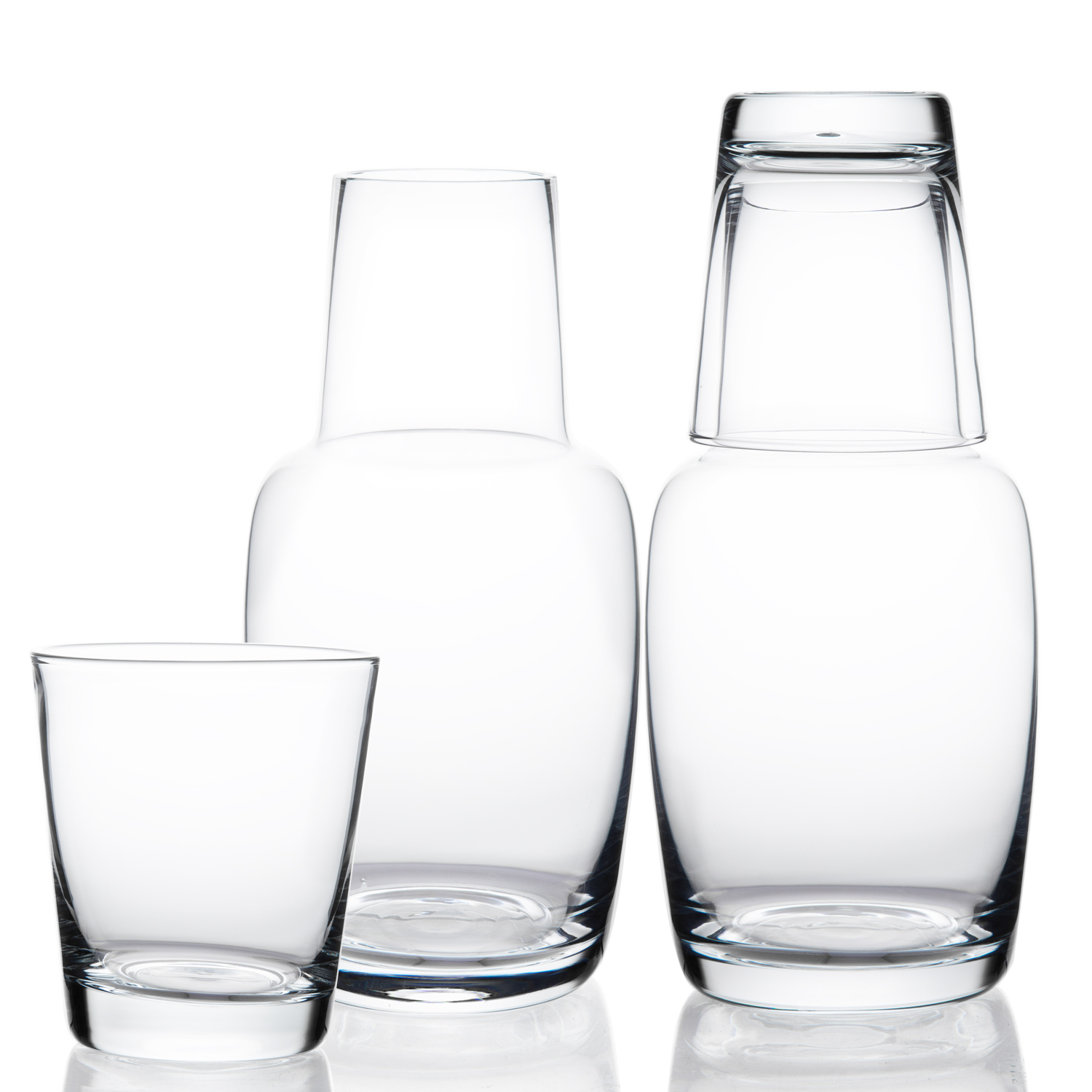 Professional Made High Capacity Handmade Glass Water Carafe Set With Tumbler
