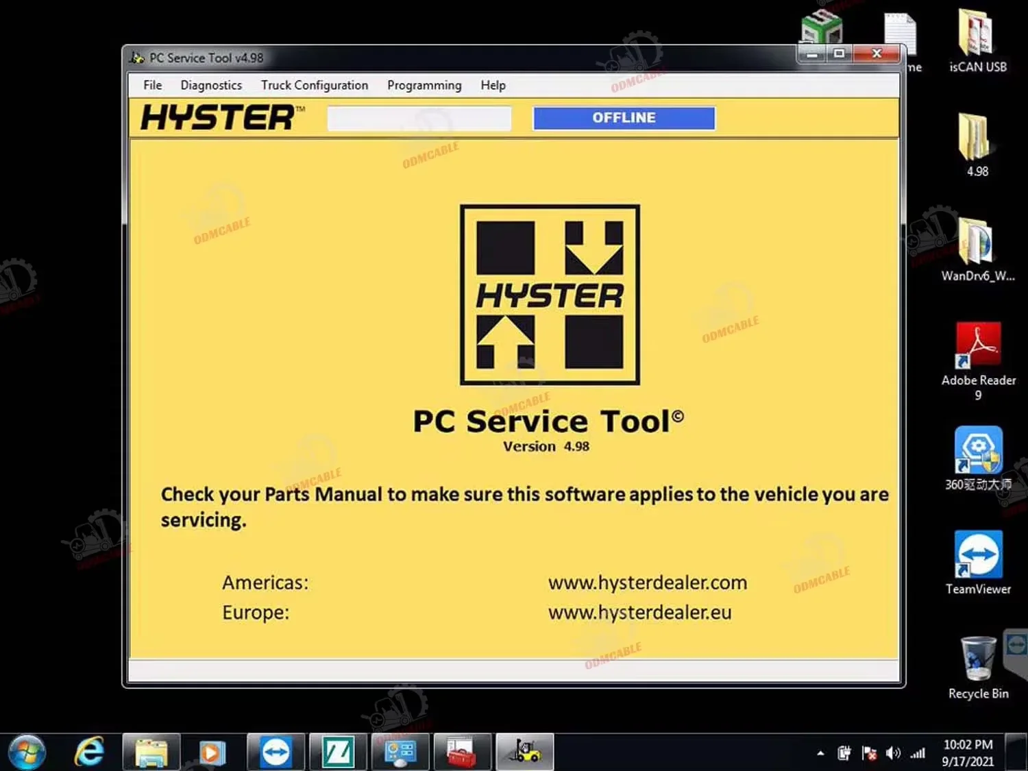 Ifak Can Usb Adapter Forklift Interface Yale Hyster Pc Service Tools Auto Lift Diagnostic Scanner Tool + Xplore Tablet